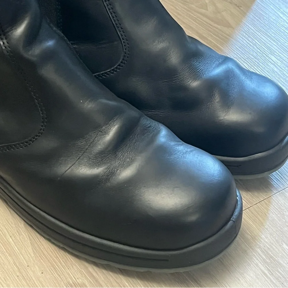 Thorogood Thoroflex Quick Release Slip Resistant Black Pull On‎ Men's Boots 13 W